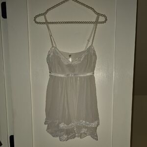 🤍🤍 Victoria's Secret BRIDAL I DO ethereal White lace chemise